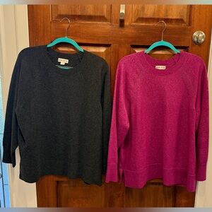 Lot of 2 Ava & Viv Sweaters
